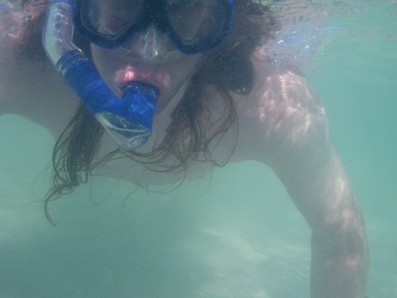 PB130087 Ian snorkelling in the mangrove swamps at Cayo Guillermo.
Ian dyker med snorkel i mangrove-trsken vid Cayo Guillermo.
Photo/Foto: Gabriella